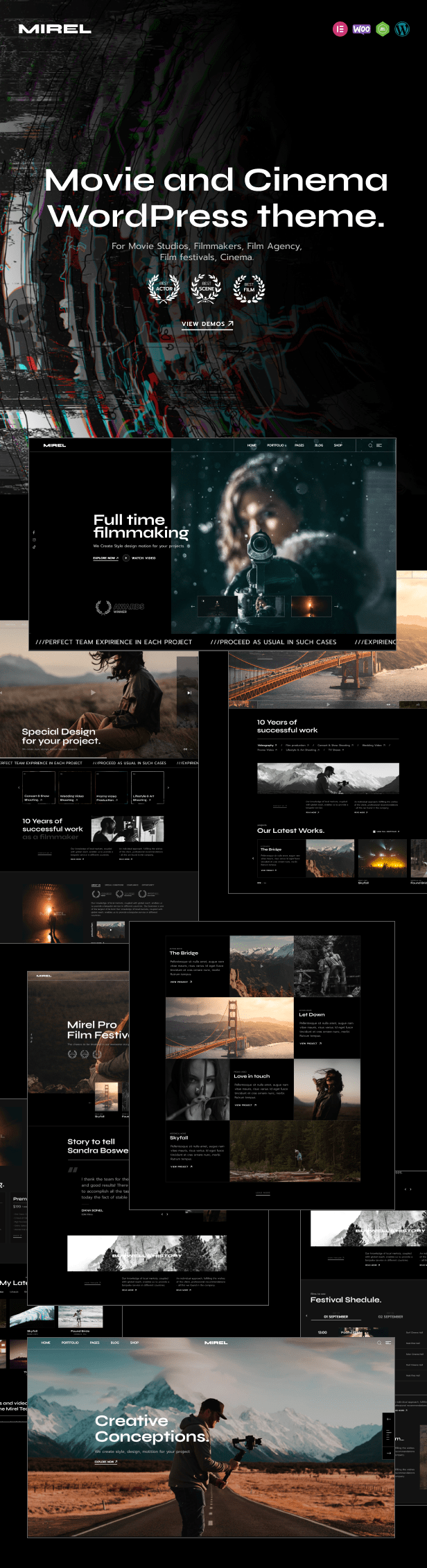 Mirel - Movie Studios and Filmmakers WordPress Theme - 2