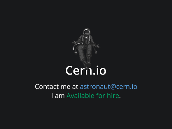 Astronaut@Cern.io