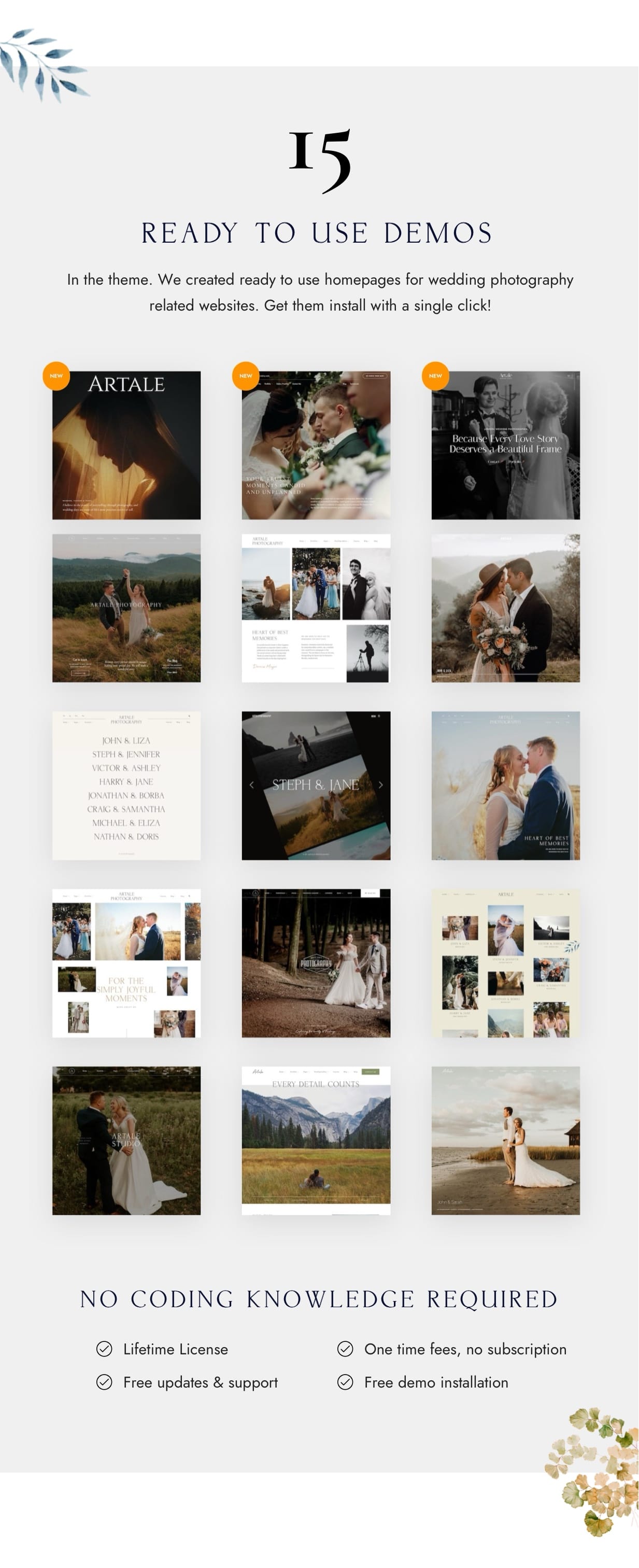 Artale | Wedding Photography WordPress