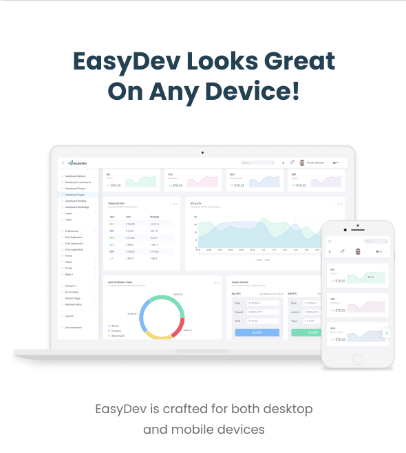 EasyDev — React Redux BS4 Admin & Dashboard Template + Figma - 17