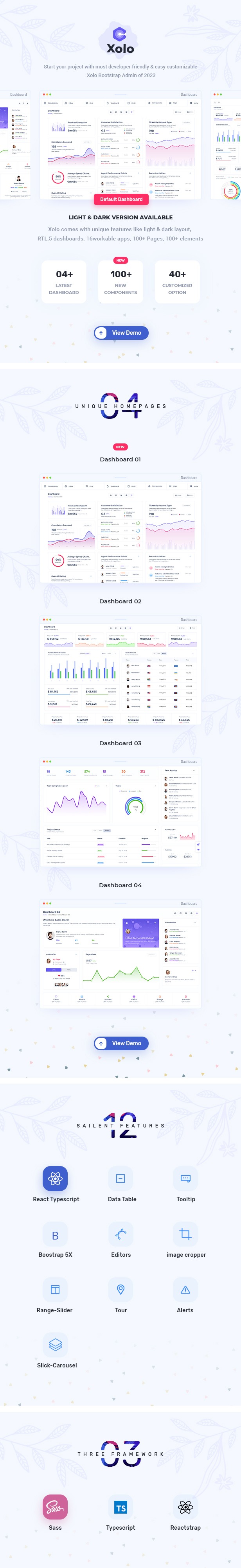 xolo Admin Dashboard theme