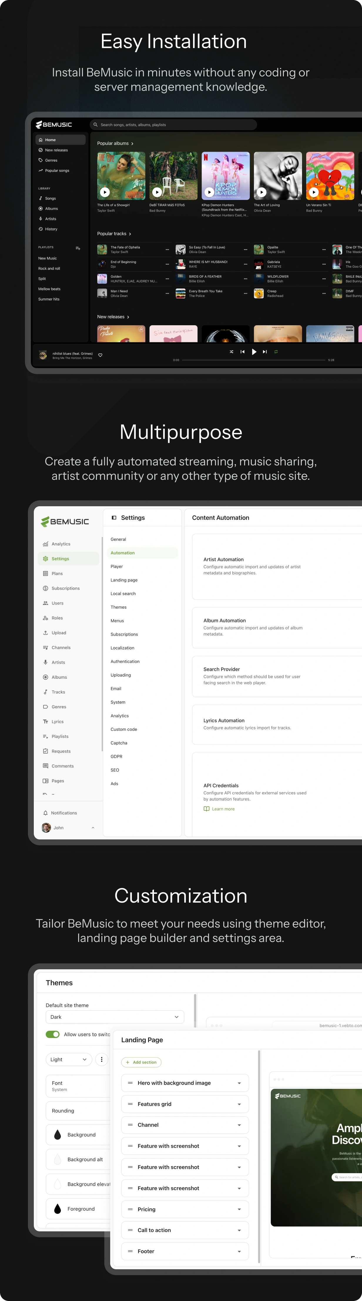 BeMusic - Music Streaming Engine - 1