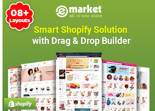 eMarket - Multipurpose MarketPlace OpenCart 4 Theme (38+ Homepages & Mobile Layouts Included)