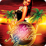 Latin Nights Tiki Luau Flyer