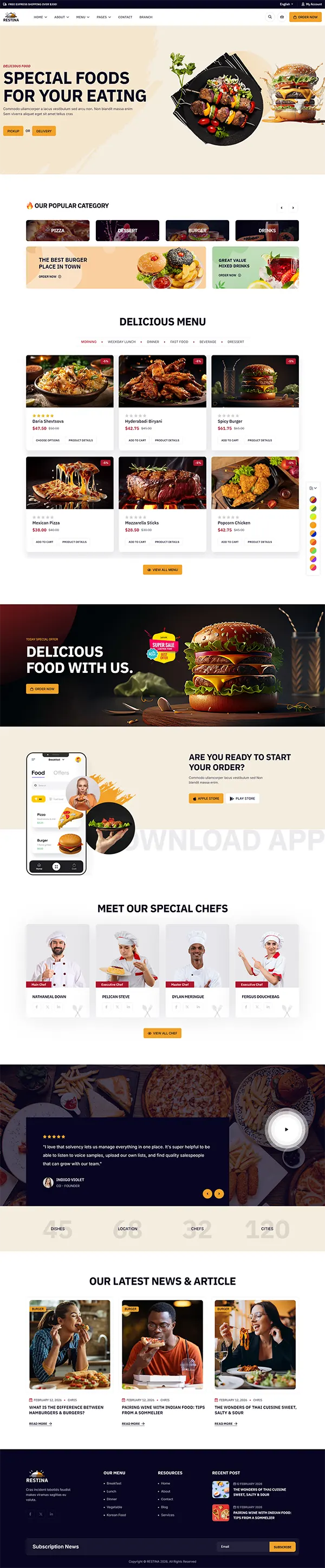 Restina joomla template