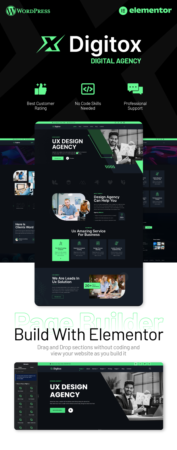 Digital Agency, Digitox Theme