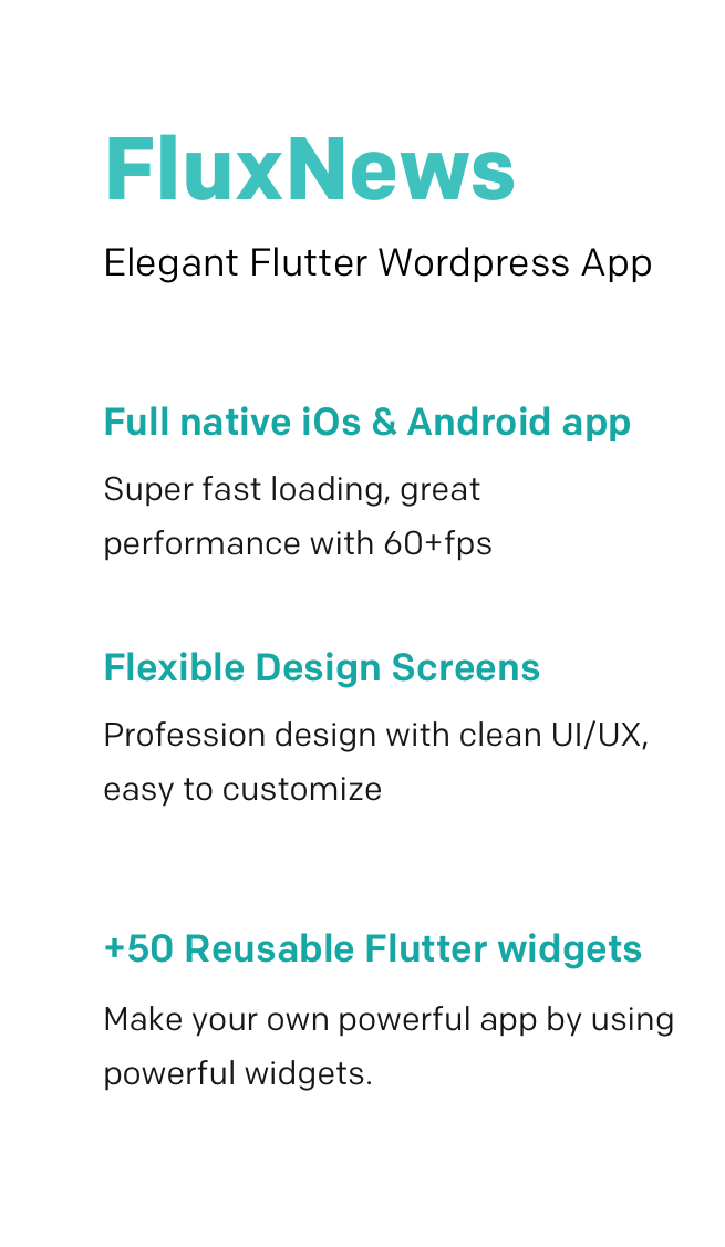FluxNews - мобильное приложение Flutter для Wordpress - 5