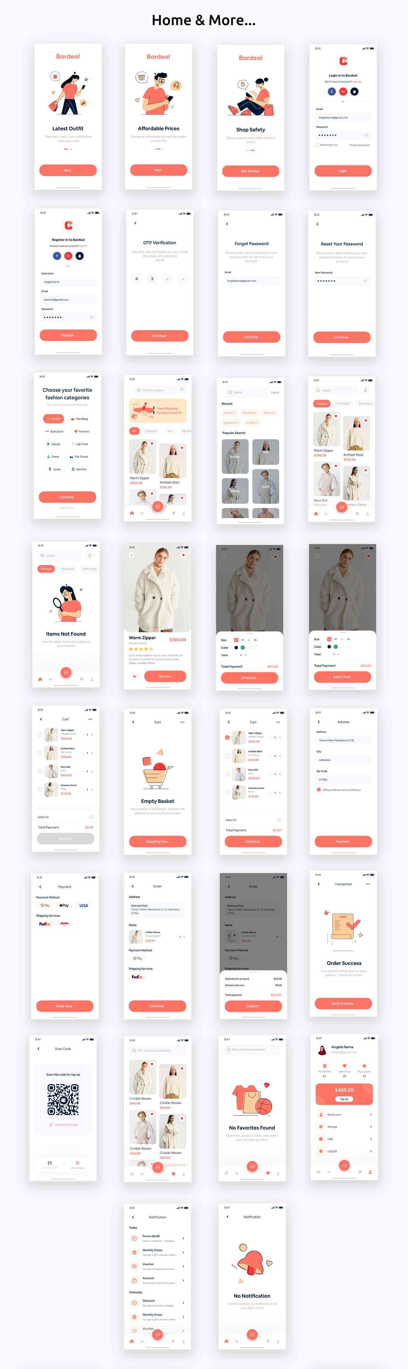 BarDeal ANDROID + IOS + FIGMA (Free) | UI Kit | Flutter | Online Shopping Mobile App - 3