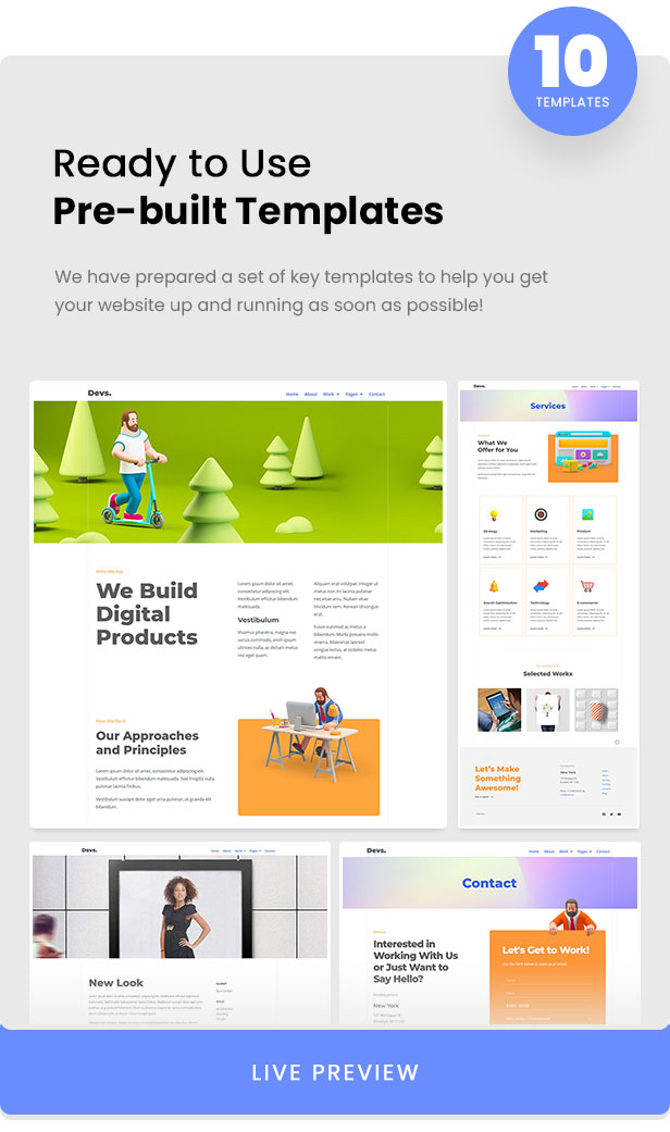 DevBox — Creative Digital Agency Elementor Template Kit - 2