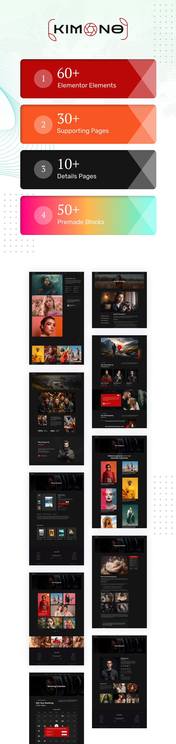 Kimono - Photography Portfolio WordPress Theme