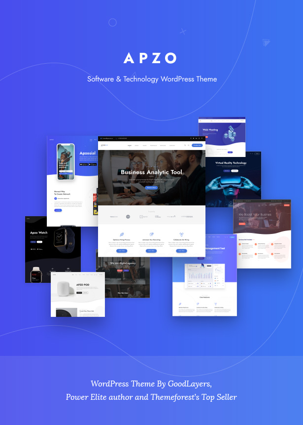 Apzo - Startup Software Saas WordPress - 1