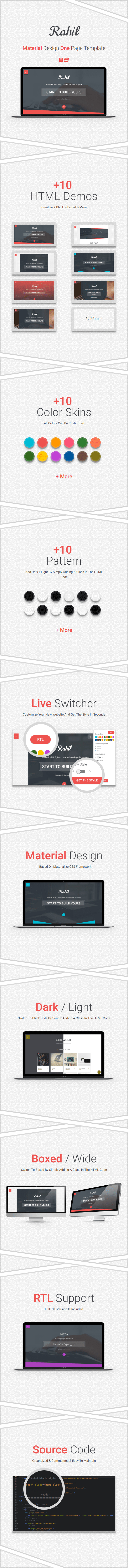 Rahil - HTML One Page Template  ( RTL Supported ) - 2