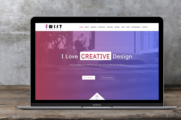 Swift - Creative One Page Template - 1