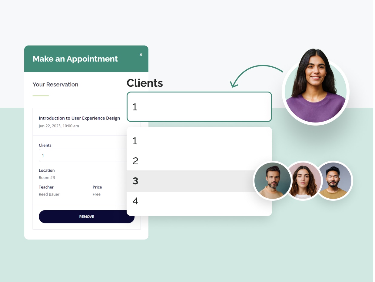 Group Booking for Multiple Participants