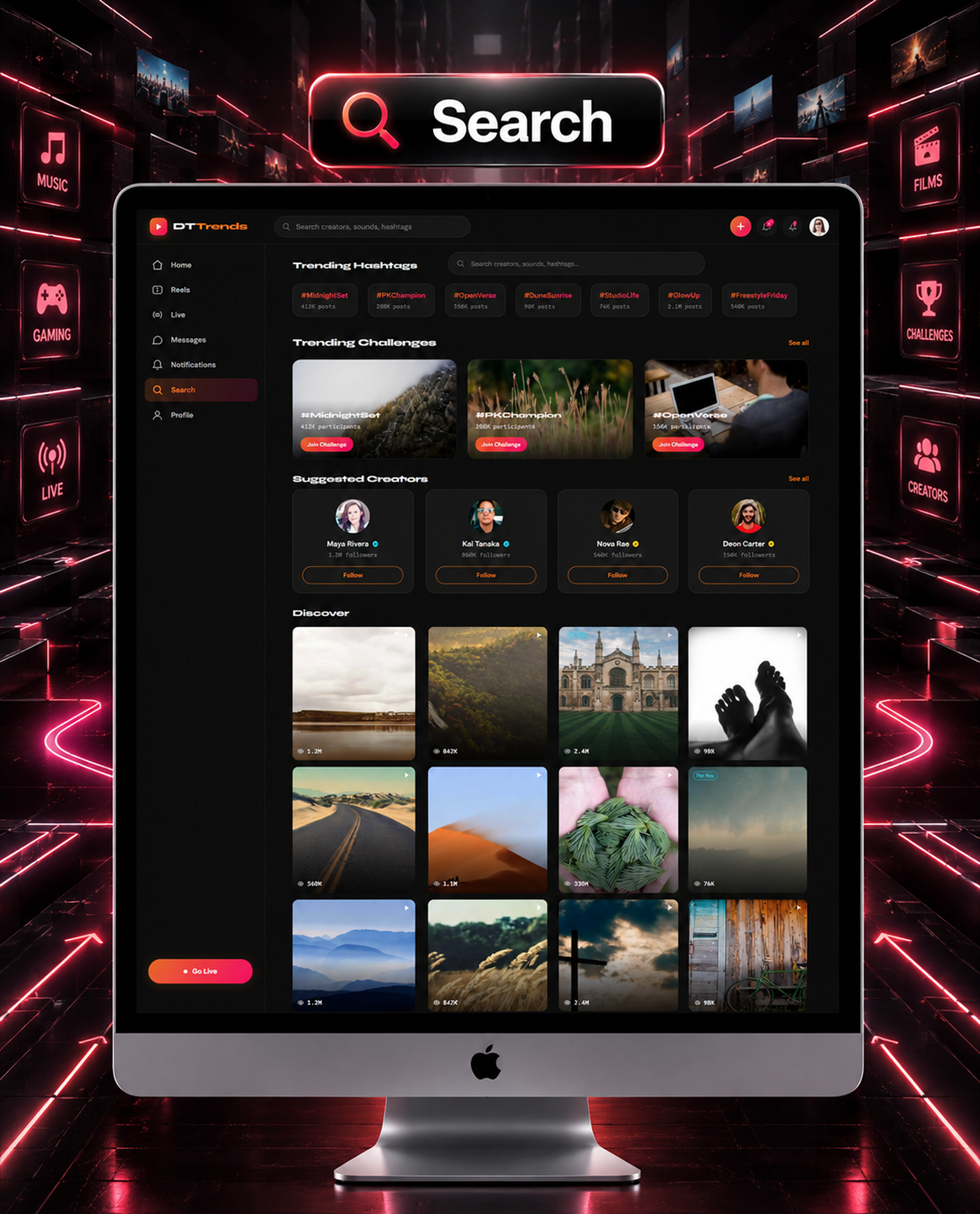 DTTrends – TikTok Clone | Reels, Live Streaming, PK Battle, Story, Feed, Chat | Flutter App - 50