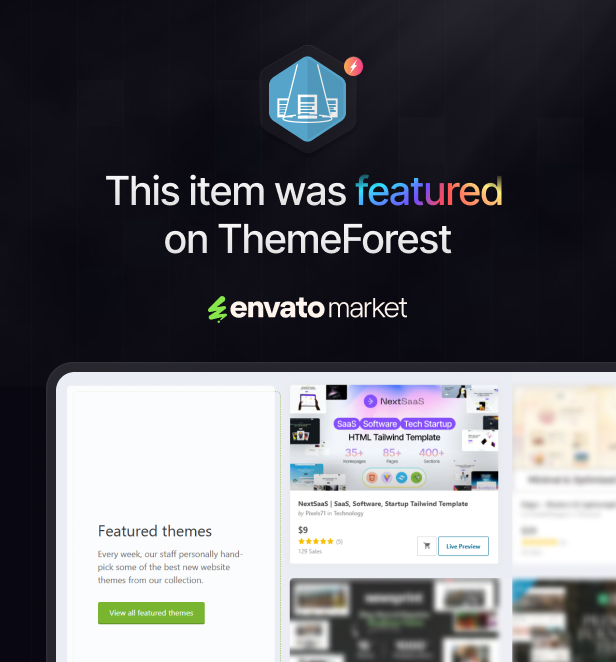 NextSaaS | SaaS, Software, Startup Tailwind Template