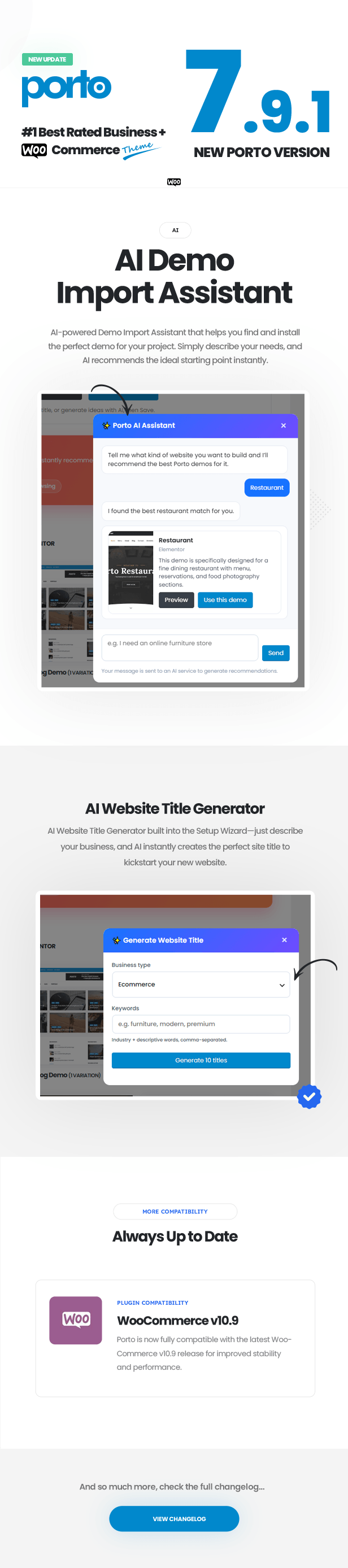 Porto WordPress Whats New 7.9.1