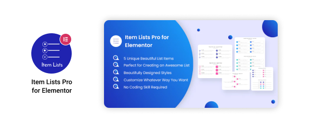 Item Lists Pro for Elementor