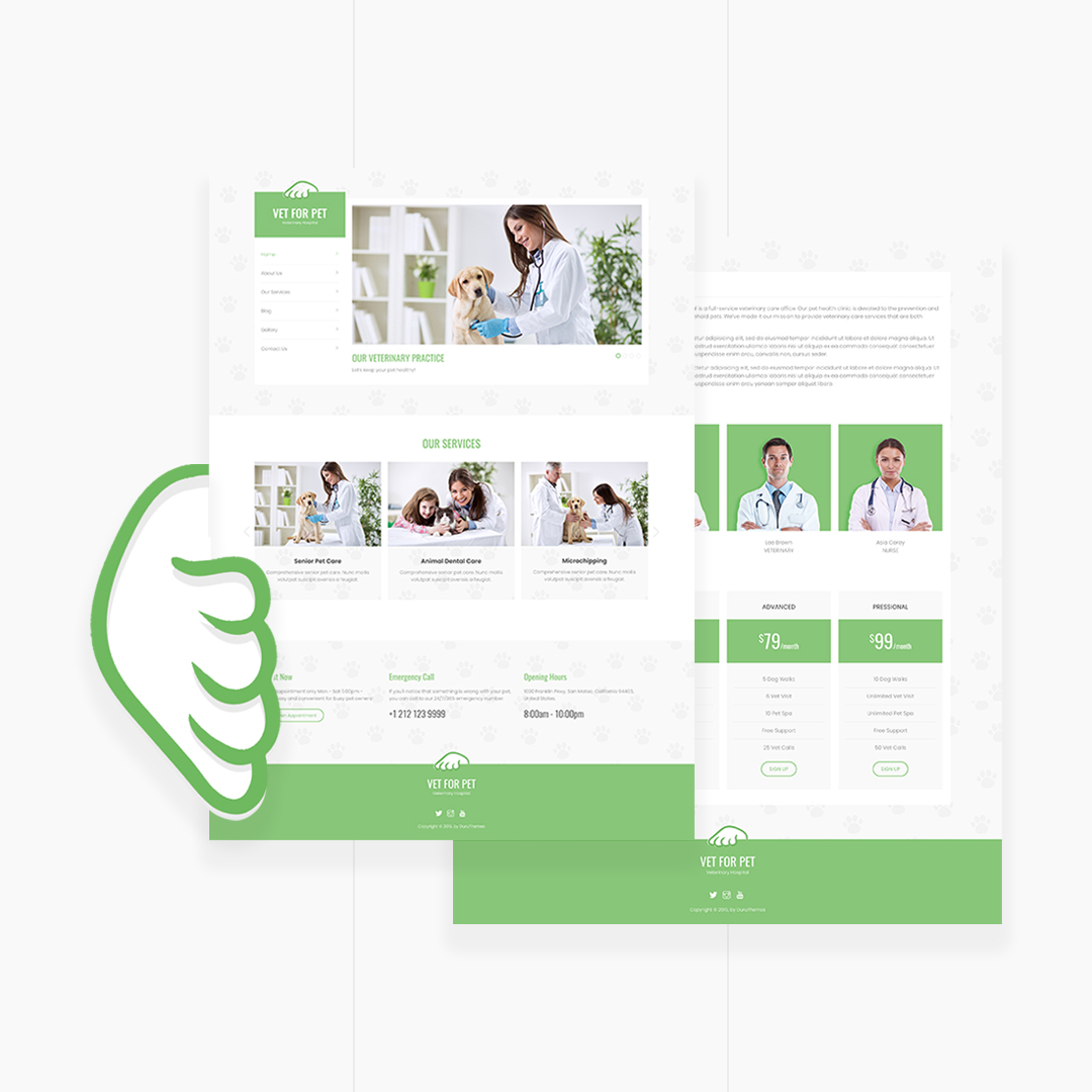 VET FOR PET - Pet, Animal Doctor & Veterinarian Bootstrap Template