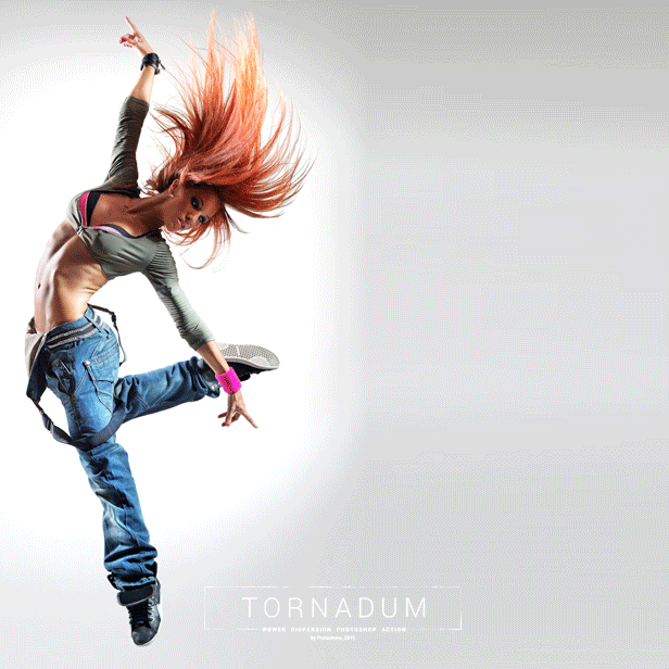 Powerful Dispersion - Tornadum - Photoshop Action - 2