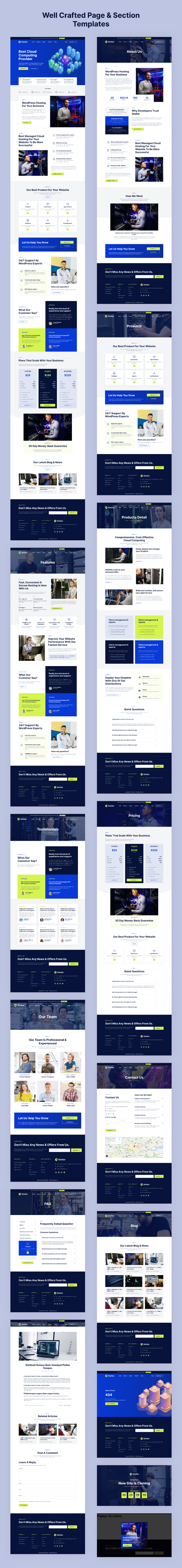 hosting company WordPress template