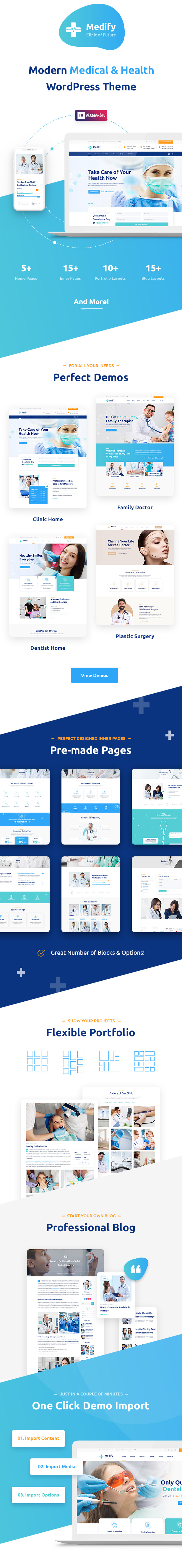 Medify - Health & Clinic WordPress Theme - 1