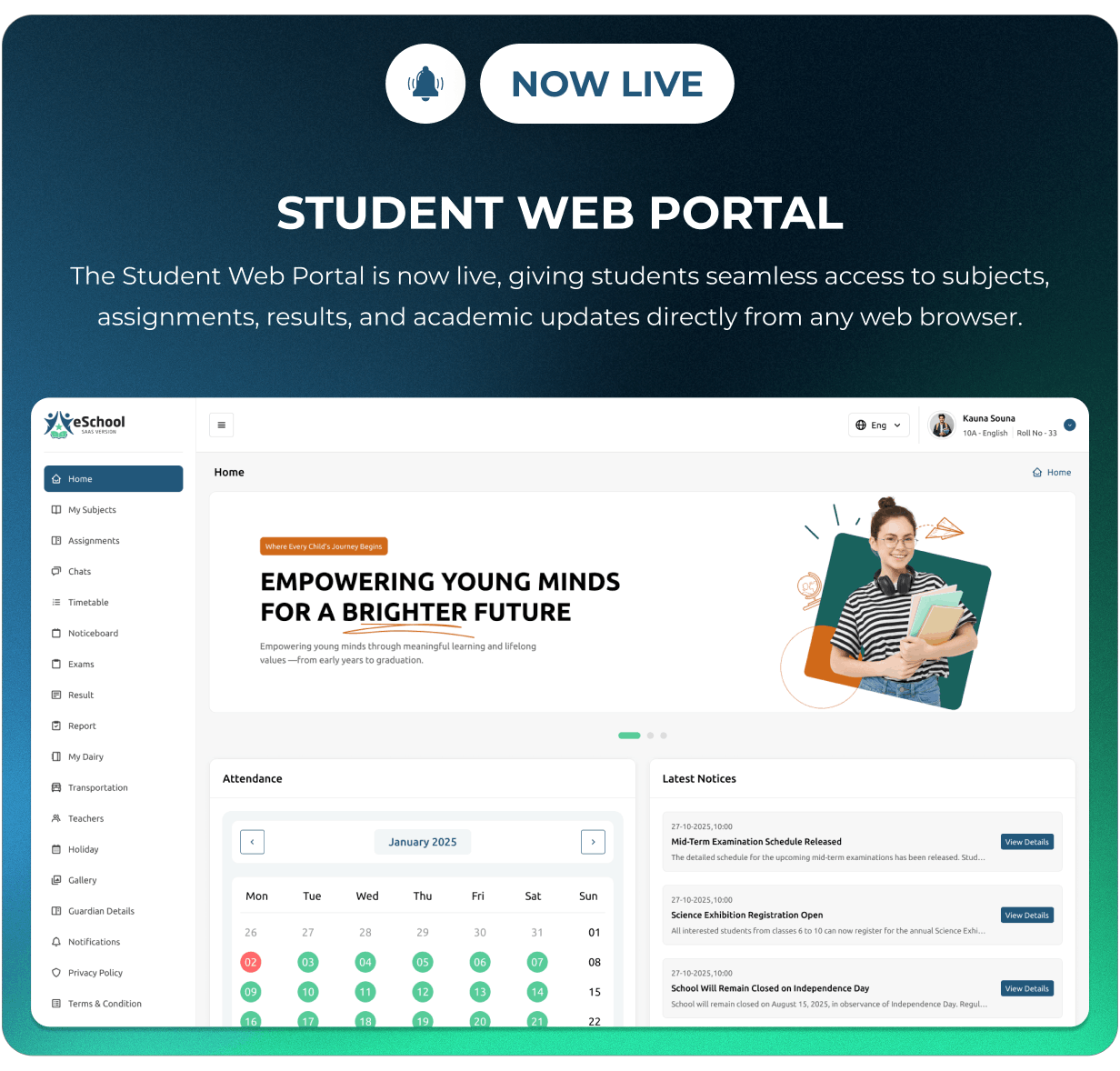 eSchool saas - New Update