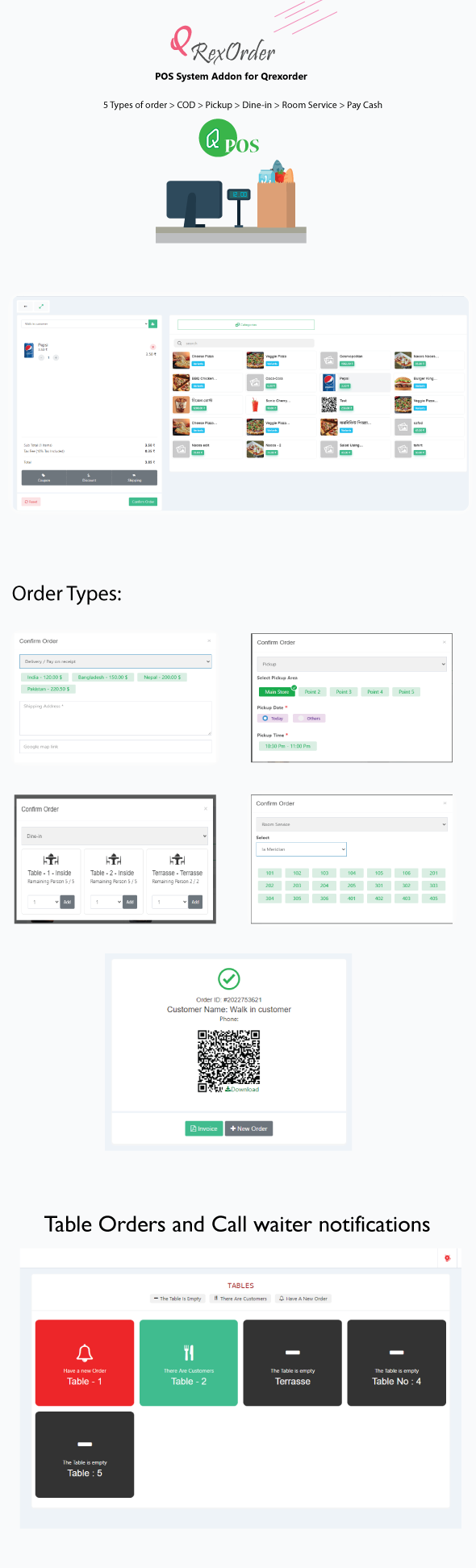 QrexOrder - SaaS Restaurants / QR Menu / WhatsApp Online ordering / Reservation system [Extended] v3.2.0 - Authentic WP