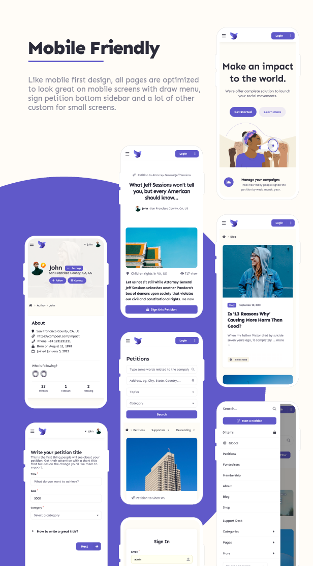 Campoal - Petition and Fundraising WordPress Theme - 34