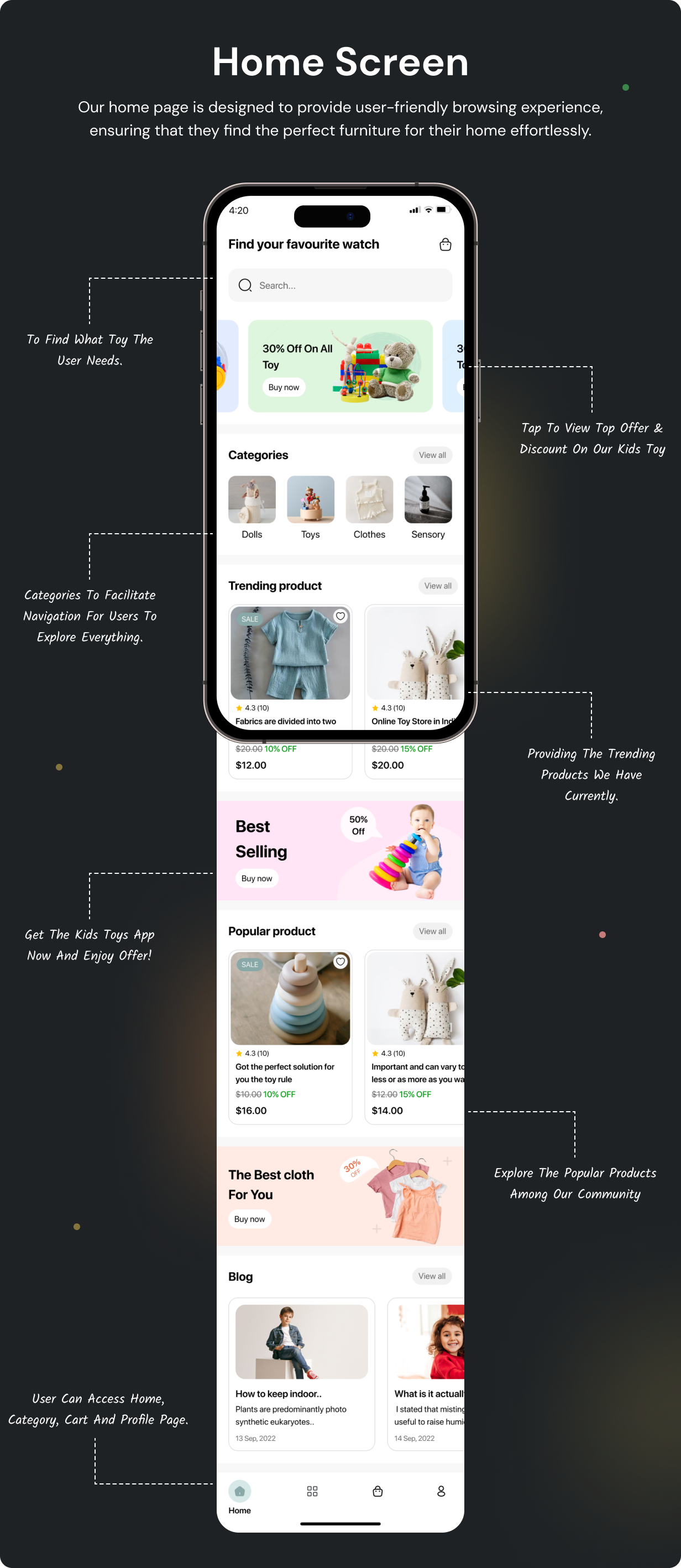 Kids Toys Shop App - E-commerce Store app in Flutter 3.x (Android, iOS) with WooCommerce Full App - 10