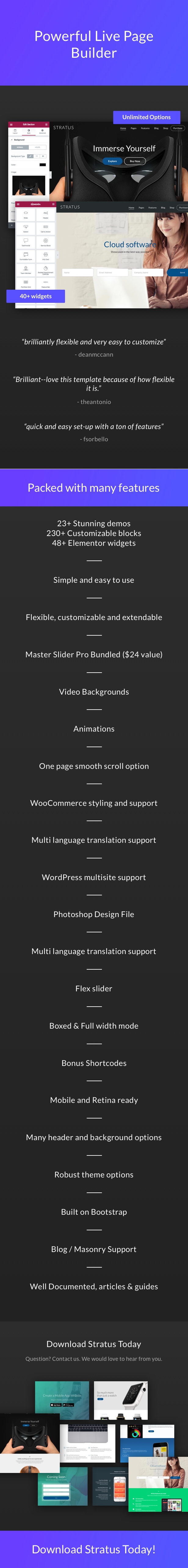 Powerful Live Page Builder