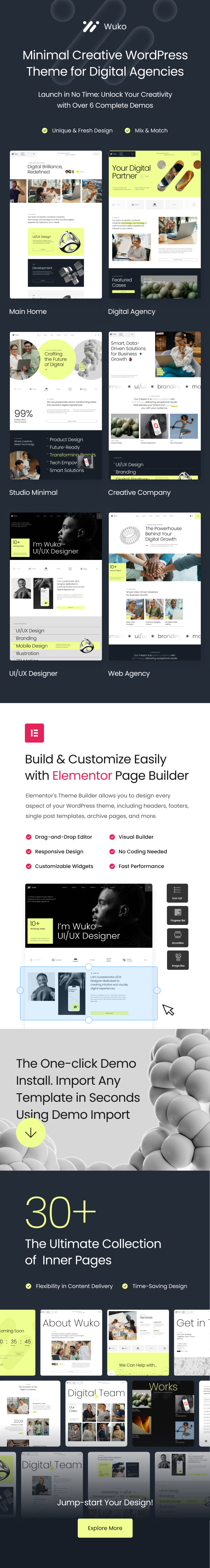 Wuko - Creative Agency WordPress Theme - 1