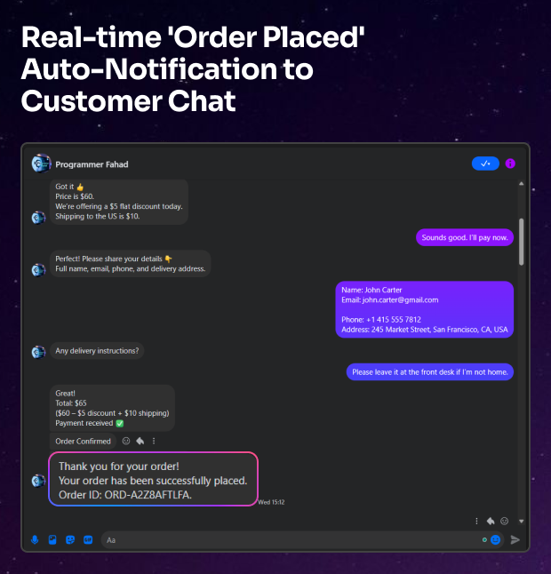 MessOrder – AI Powered Messenger Chat-to-Order Auto Conversion & Dashboard Order Storage (SaaS) - 12