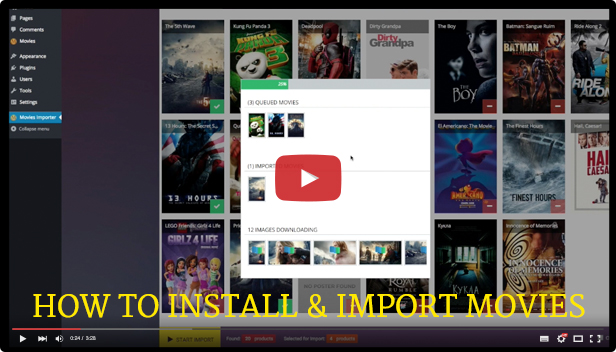 Importador em massa de filmes do WordPress - 3