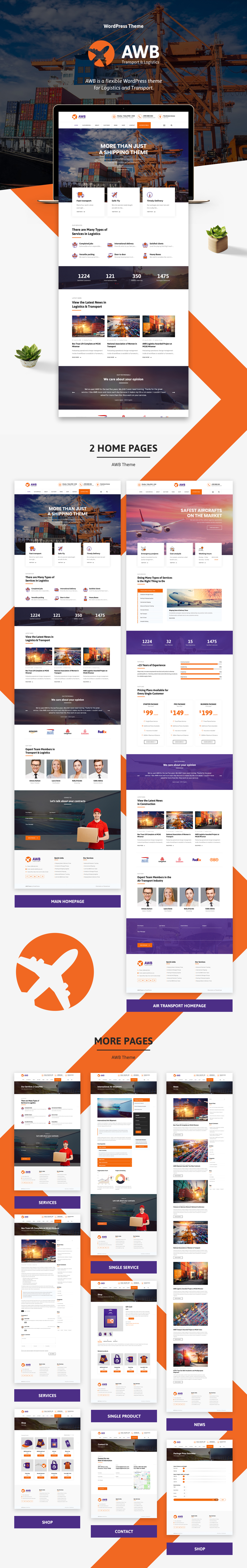 AWB - Transport & Logistics WordPress Theme - 1