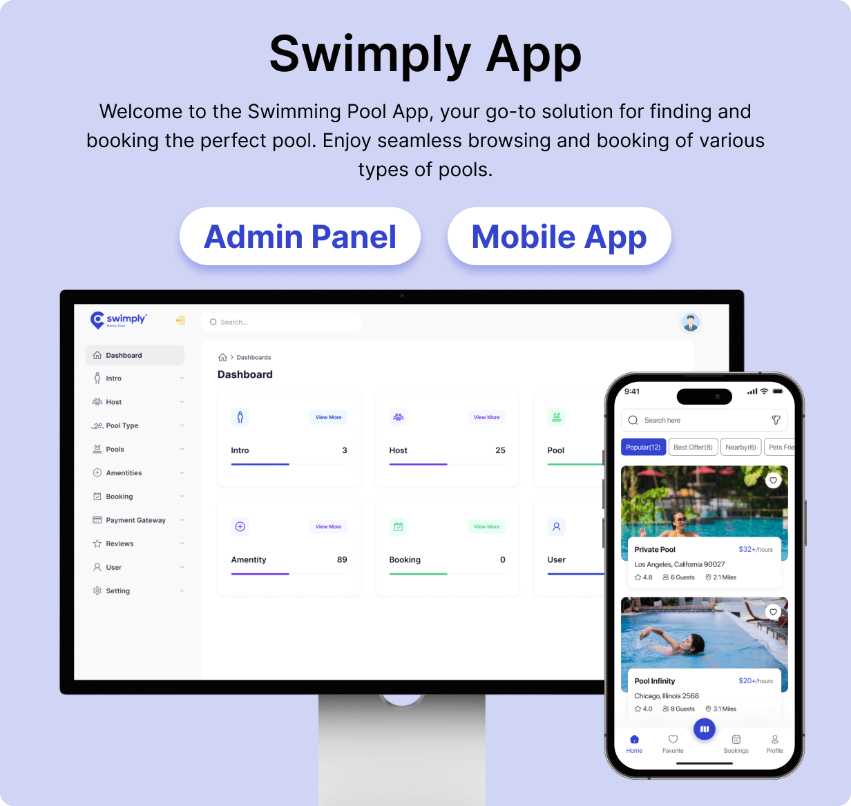 Swimpro: Find Swimming Pool Full app in Flutter with NodeJs Backend | SwimFinder App - 5