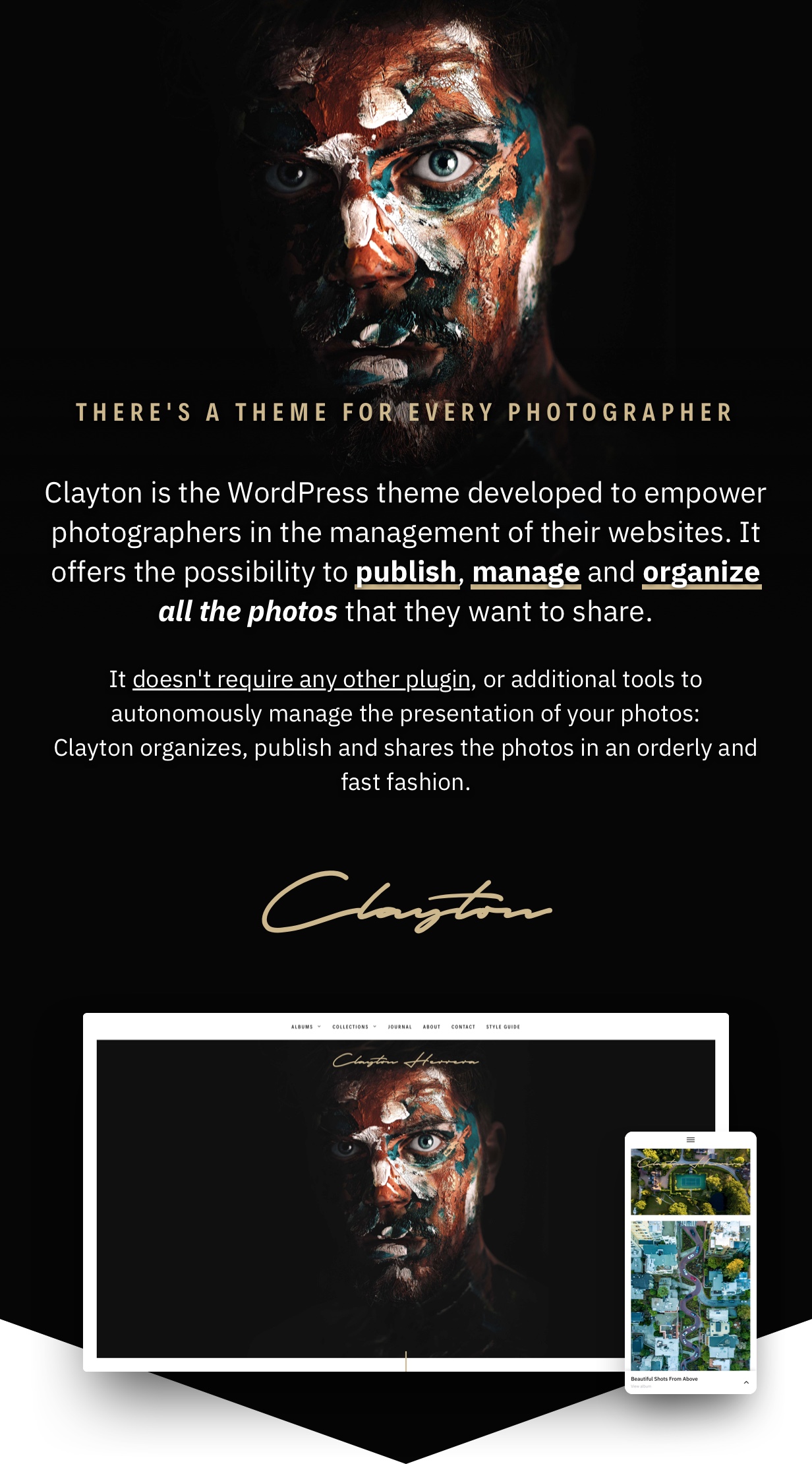 Clayton, an Elegant Theme for Photographers - 6