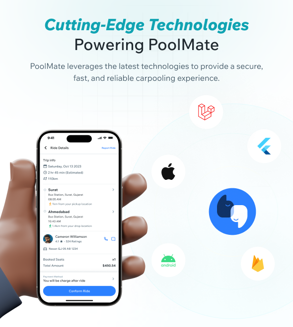 PoolMate | BlaBlaCar Clone | Complete Carpooling Solution in Flutter - 10