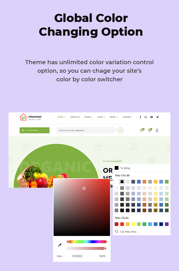 Global Colors Option Available