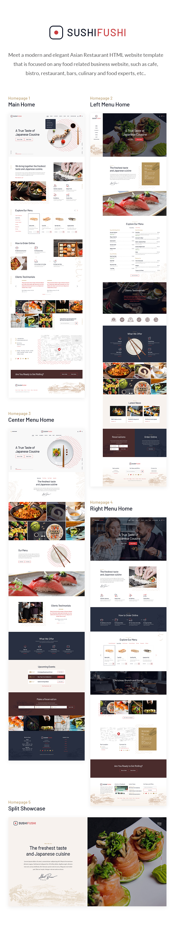 SushiFushi - Japanese & Asian Restaurant HTML Template - 1