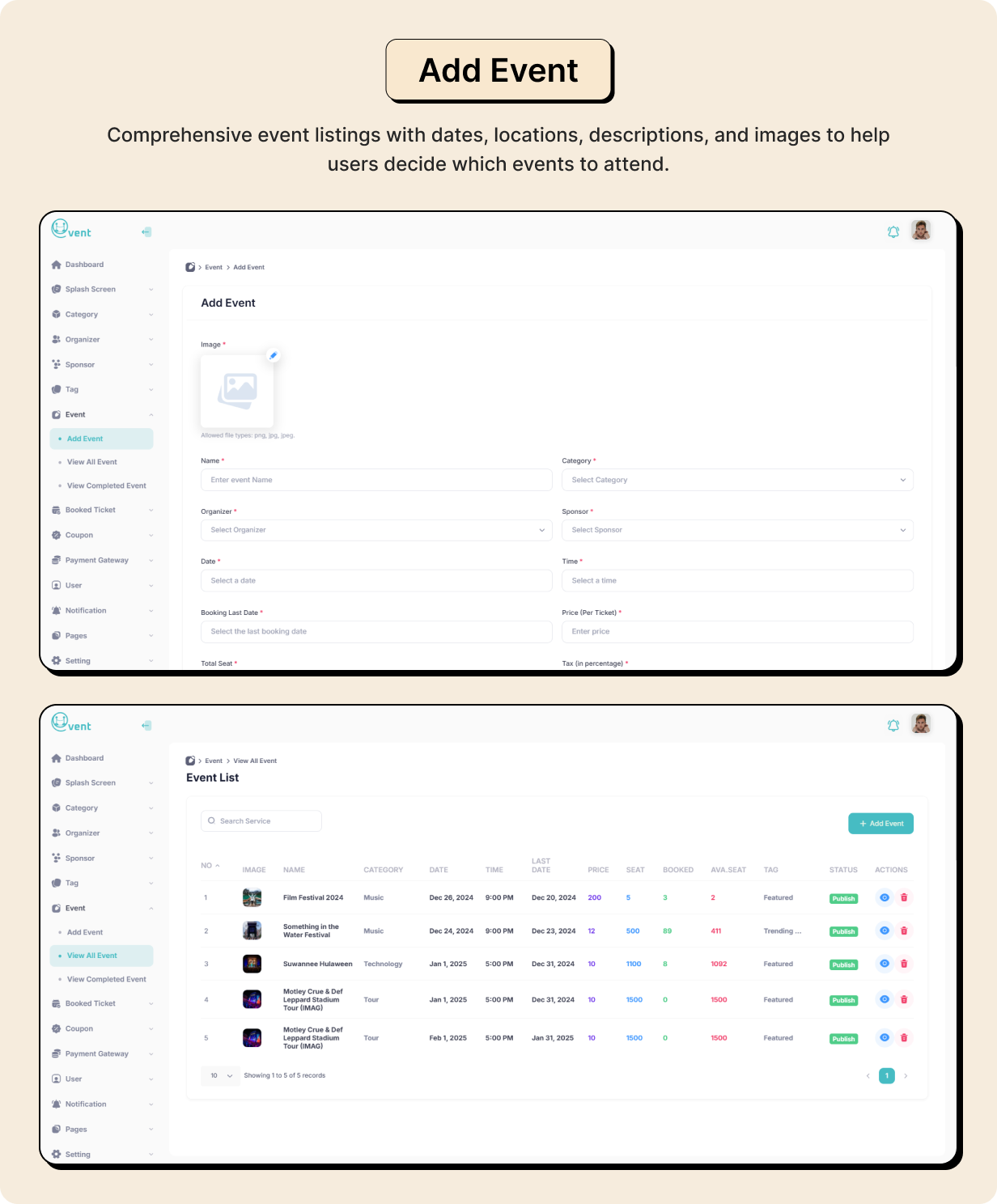 InClub: Event Management in Flutter with Node.js Backend | Complete event planner App - 22