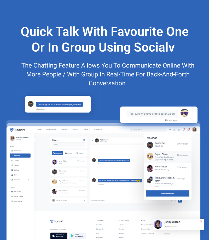 SocialV - Social Network and Community BuddyPress Theme - 15