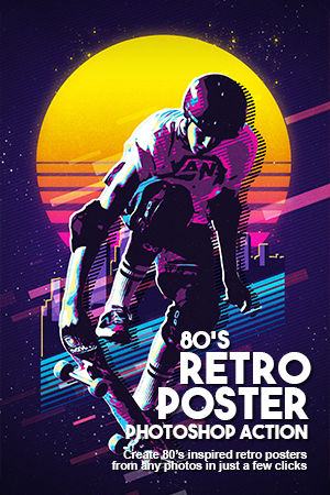 80s retro poster