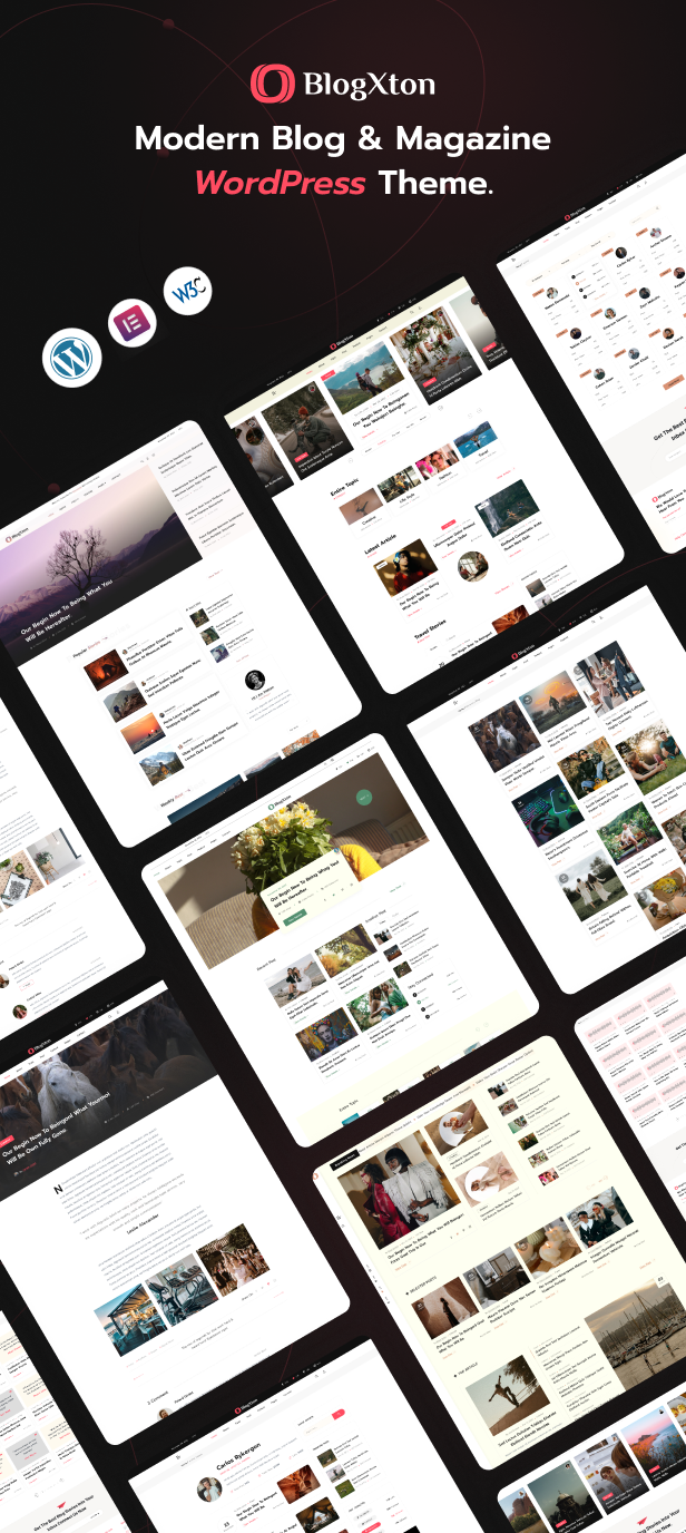 Blogxton - Modern Blog & Magazine WordPress Theme - 1