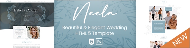 Neela New HTML5 Wedding Tempalte