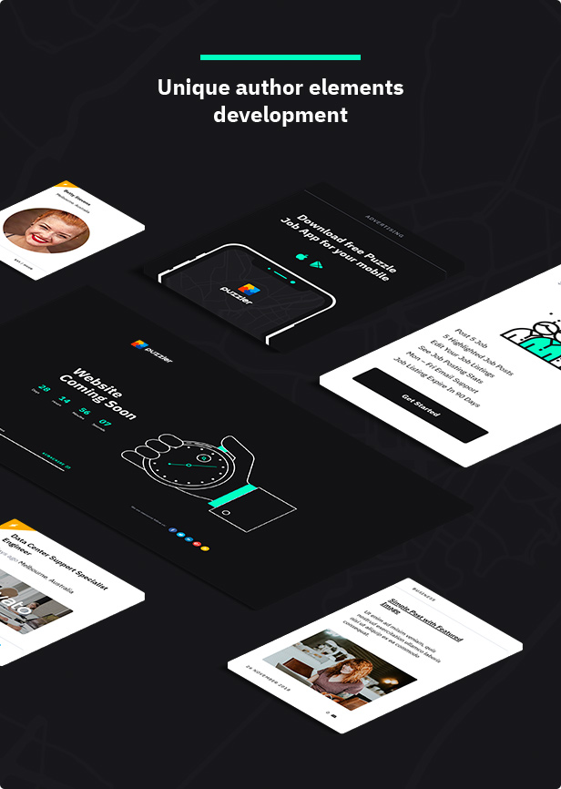 Unique author elements development