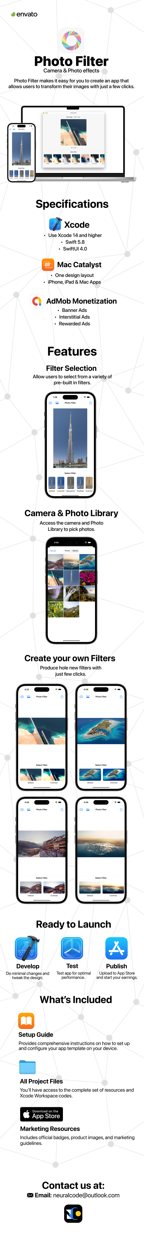 SwiftUI Photo Filter | iOS & macOS Universal App | Google AdMob - 1
