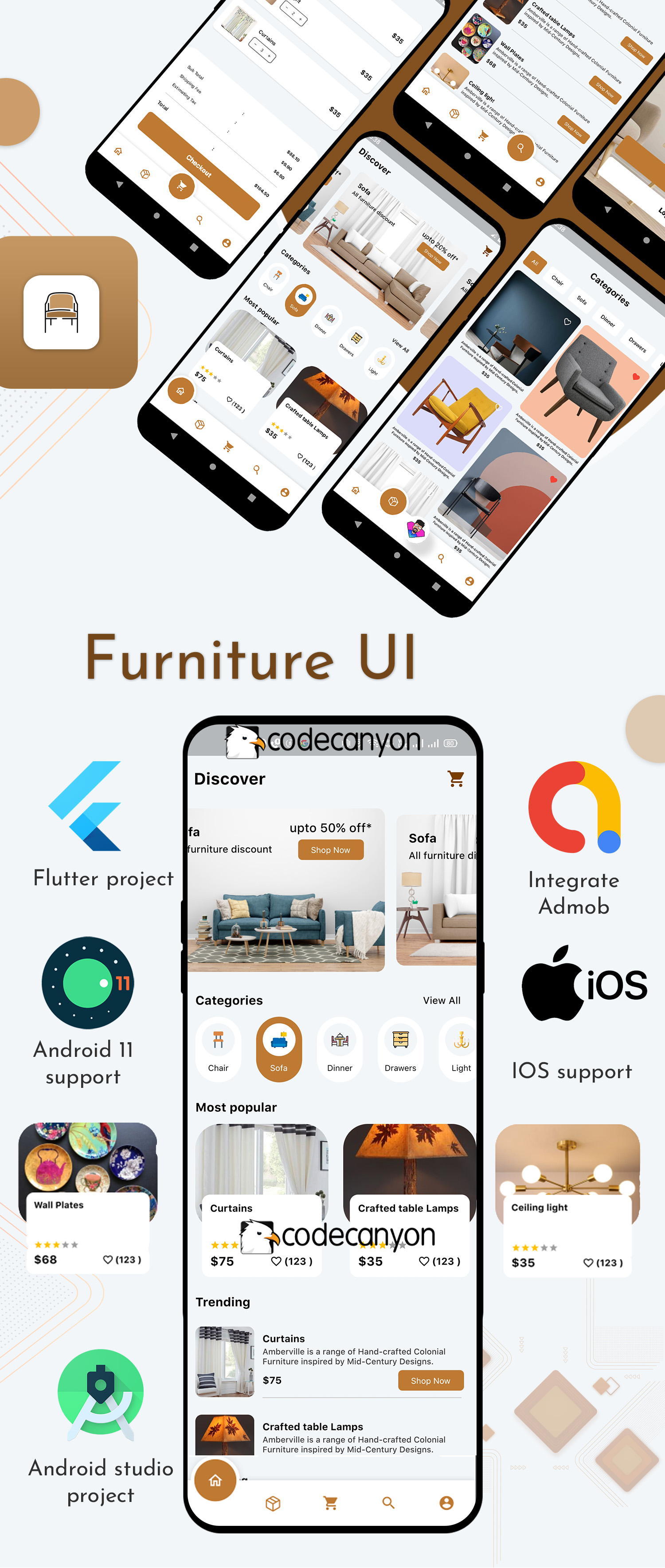 Flutter Furniture app UI template - 9