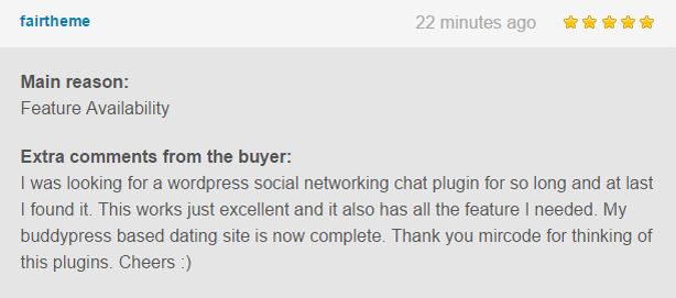 WordPress, BuddyPress Users Chat Plugin - 7