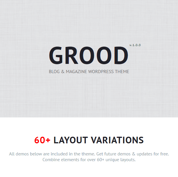 Grood - Personal Blog & Magazine WordPress Theme - 1